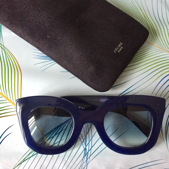 Celine Accessories - SOLD Celine Marta Blue Sunglasses 41093/S